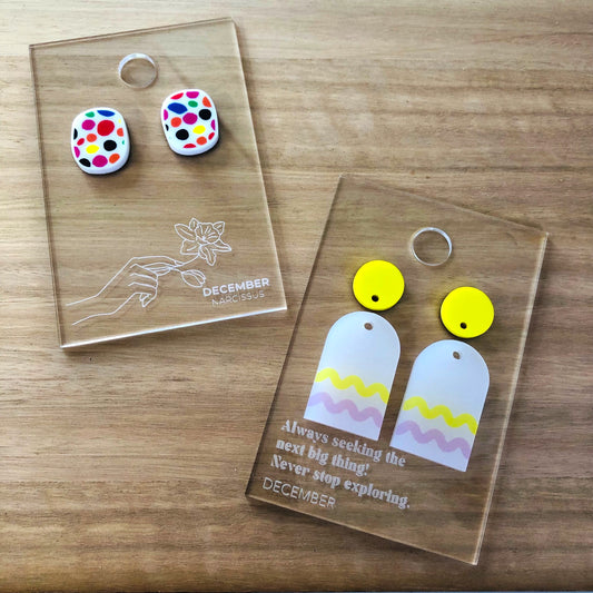 Earring Gift Tag Backer Cards