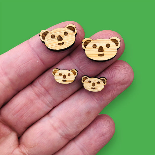 Mini Koala Bear Face - 10 Pairs