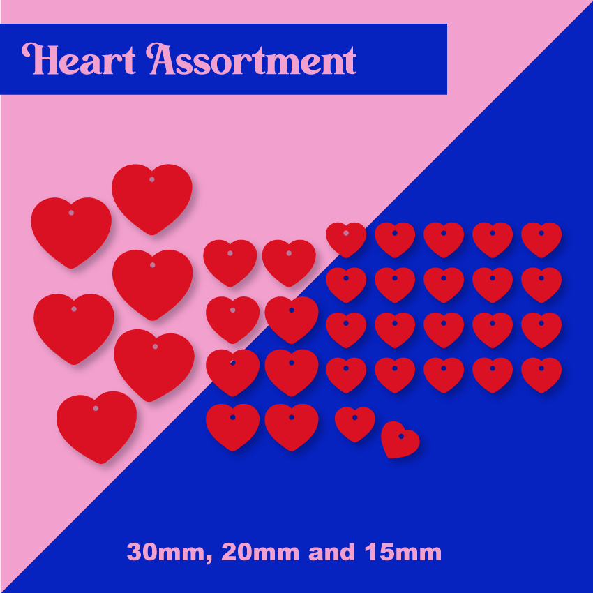 Assorted Hearts Set  - Mixed Sizes