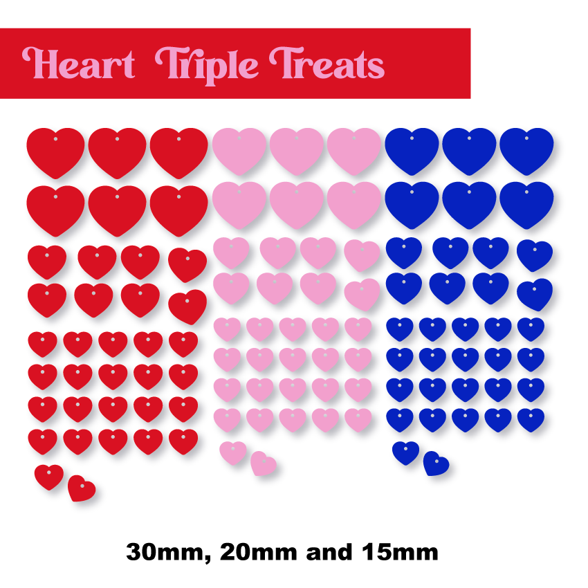 Hearts  Assortment - Triple Treat Set!