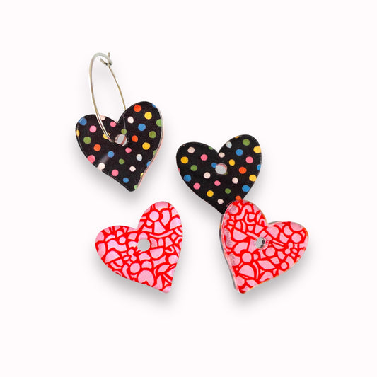 20mm  Flippin Hearts - 3 pair set