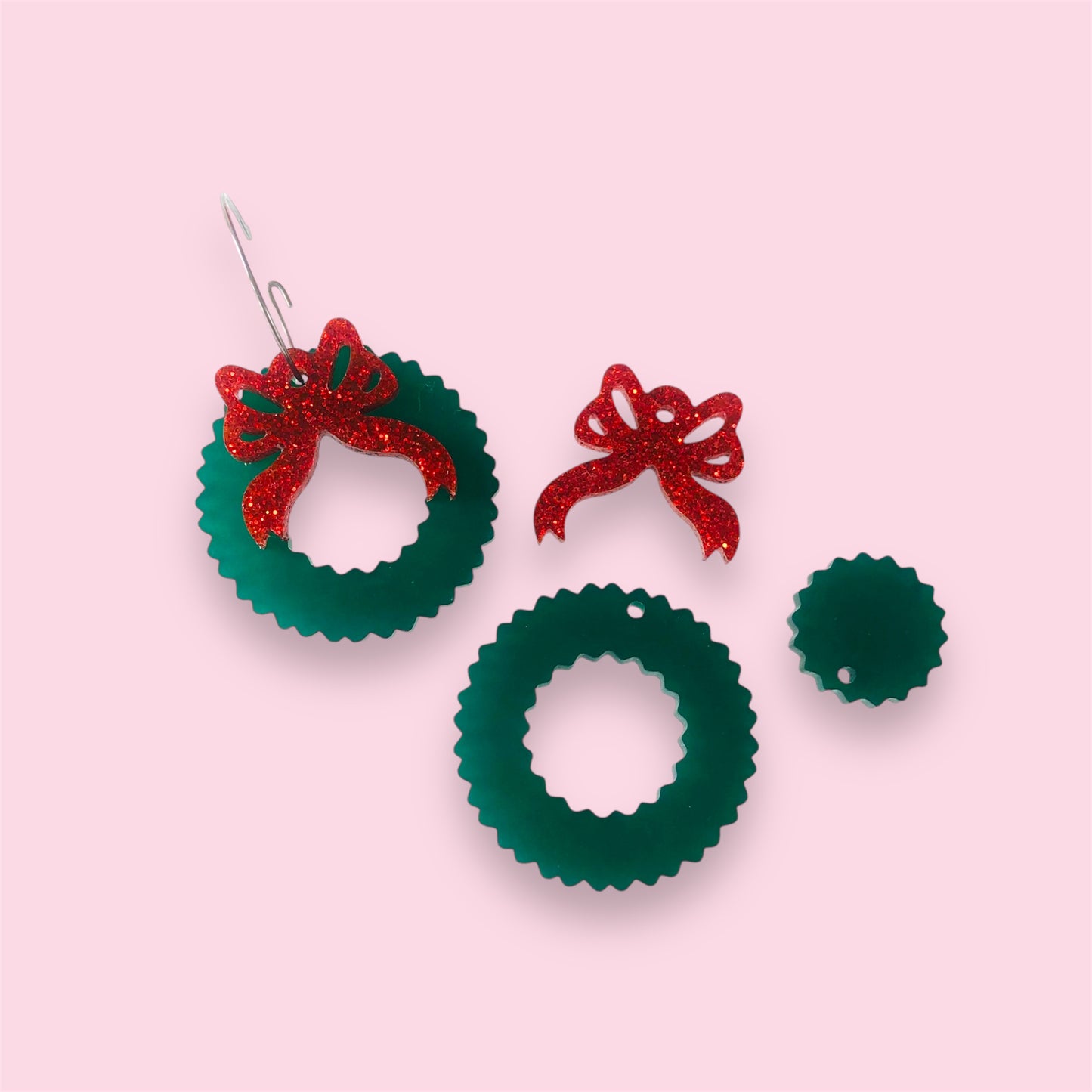 Festive Wreath Stacker - 3 Pair Set