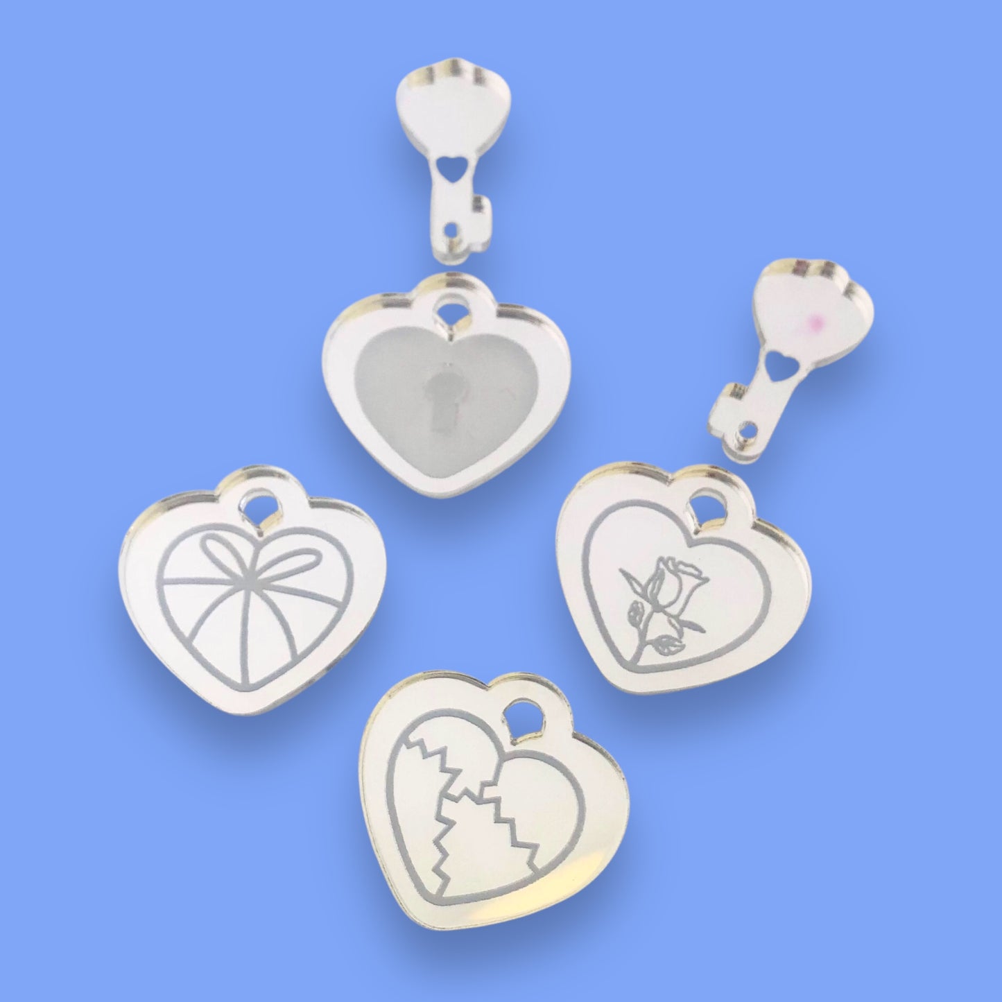 Keeping Secrets Locket and Key - 3 pair set