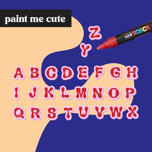 Wobbly Alphabet Cuties - Paint Fill
