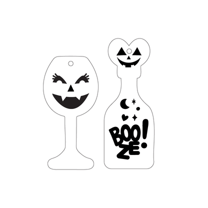 © HalloWINE Cheers!  - 2 Pair Set