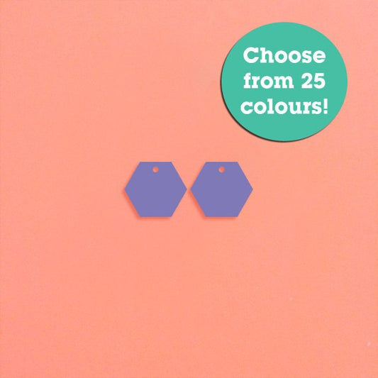 Crafty Cuts Laser Small_shapes Hexagon Charms - 10 Pairs