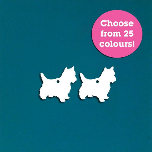 Crafty Cuts Laser Small_shapes Westie Dog Charms - 5 Pairs