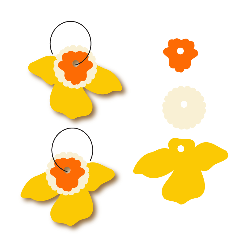 Trio - Stacker - Daffodil - 3 Pair Set